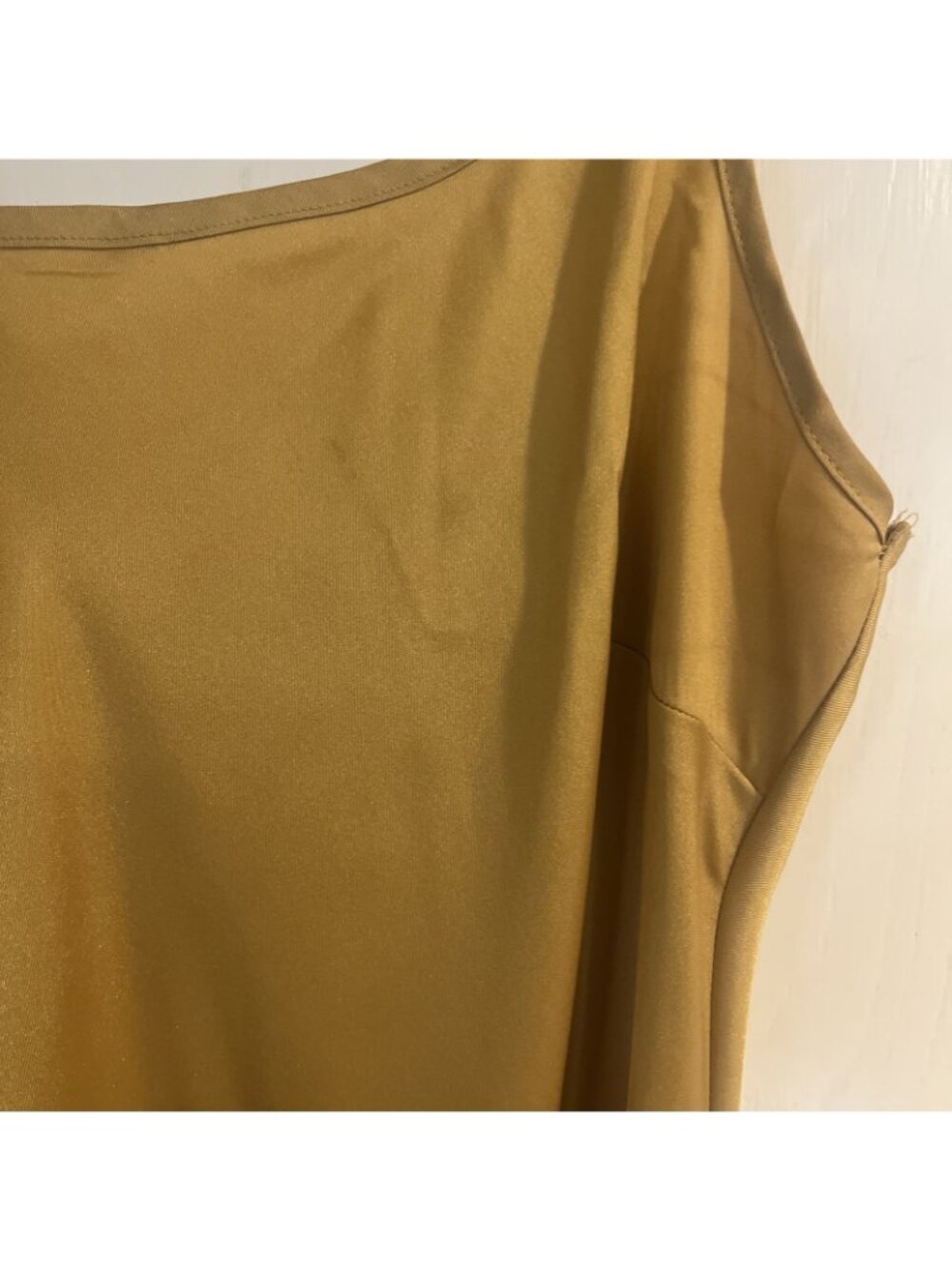 Levi's Dalia Slip Dress Gold Womens Sz L Silky Slip Dress Coquette - Picture 4 of 13